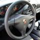 A black leather Porsche 996 GT3 steering wheel
